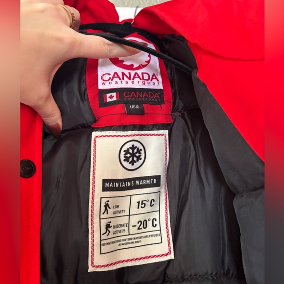 Canada Weather Gear Red Parka - Faux Fur Hood - Size L - NWT - Picture 5 of 10